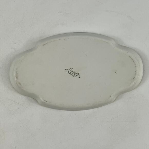 Limoges France Porcelain Trinket Tray Bird Floral Gold Rim Vanity Dish 1950s - Picture 2 of 6